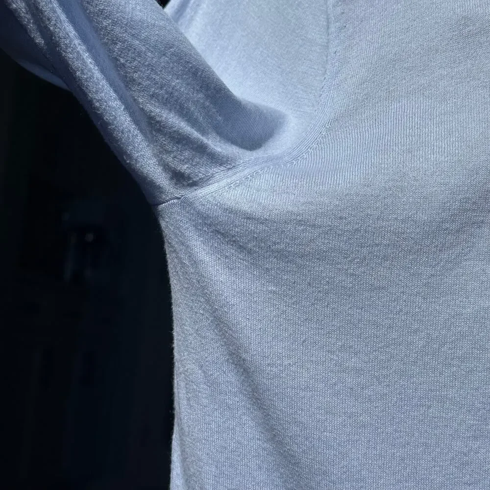 The Men’s Store Bloomingdale’s Men’s L Cotton Cashmere V-Neck Sweater Blue